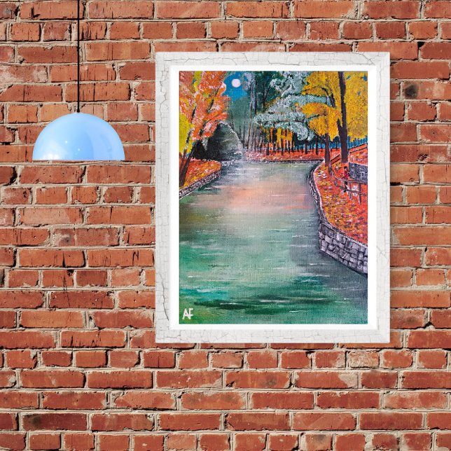 Parque de San Vicente Painting by Alfred Fox Canvas Print (Not Actual Size)