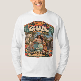 Parra Road — Girl on Bike, Goa’s Iconic Coastal Dr T-Shirt