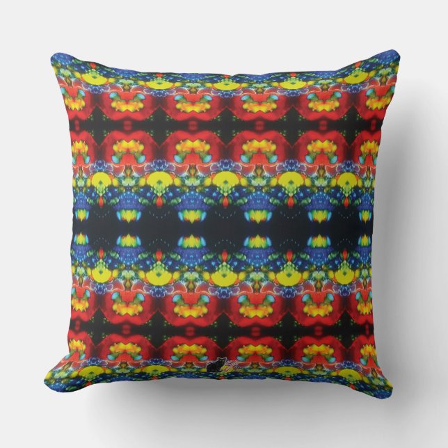 Parralaxials KCFX Throw Pillow (Front)