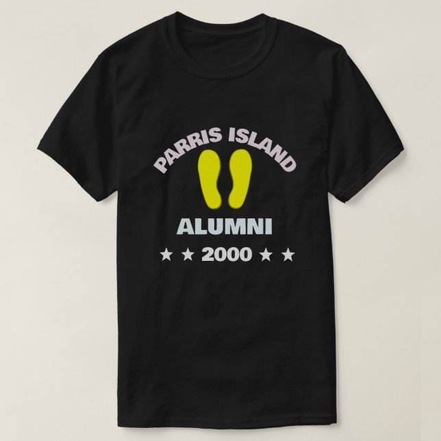 PARRIS ISLAND ALUMNI 00 T-Shirt (Design Front)