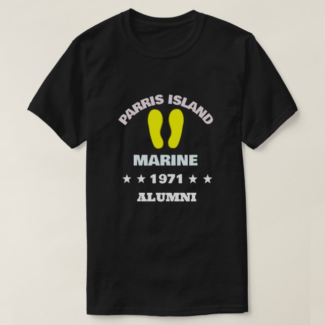 PARRIS ISLAND ALUMNI 71 T-Shirt (Design Front)