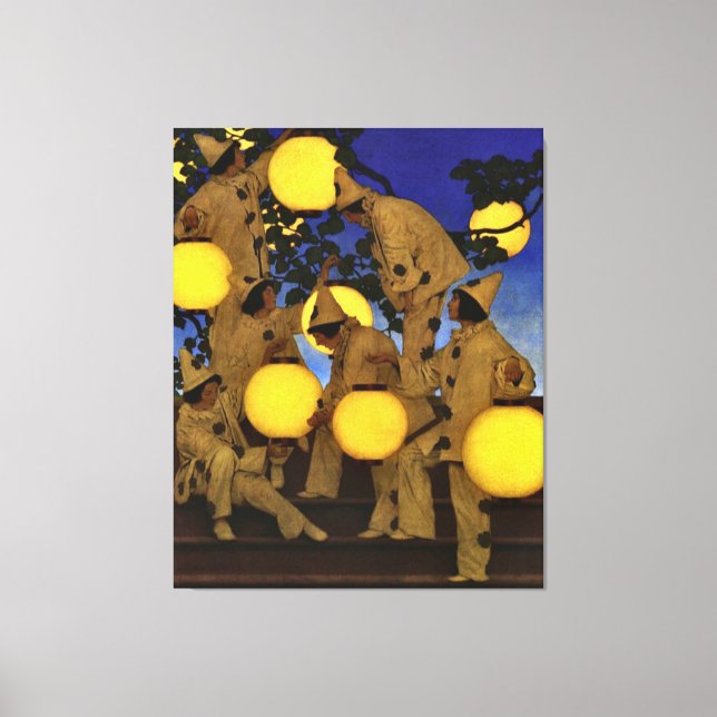 Parrish The Lantern Bearers Canvas Print (Front)