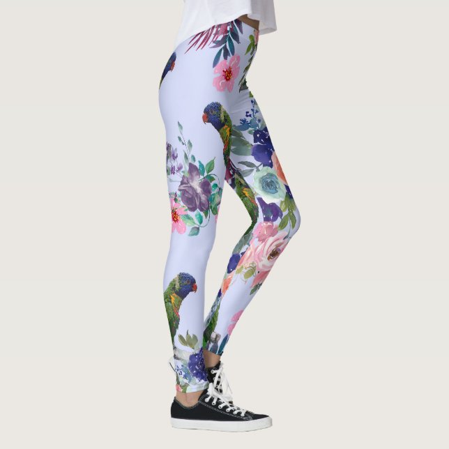 Parrot Among the Blooms Leggings (Right)