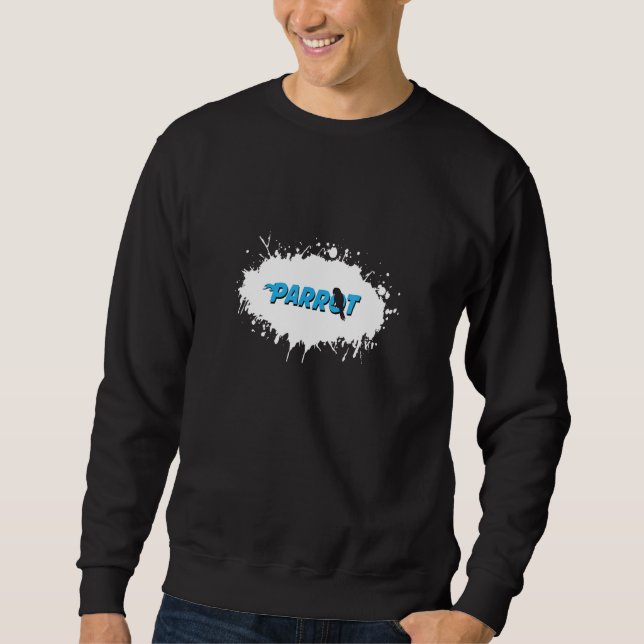 Parrot Animal Fun Splash Sweatshirt (Front)