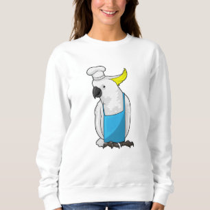Parrot as Chef with Cooking hat Sweatshirt