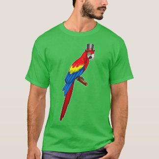 Parrot as Gentleman with Hat T-Shirt