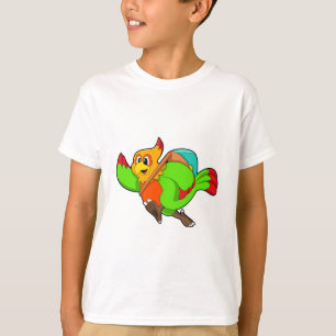 Parrot as Hiker with Backpack T-Shirt