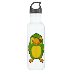 Parrot as Pirate with Eyepatch 710 Ml Water Bottle