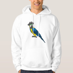 Parrot as Pirate with Hat Hoodie