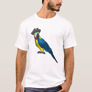 Parrot as Pirate with Hat T-Shirt