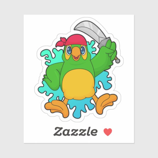 Parrot as Pirate with Sword (Sheet)