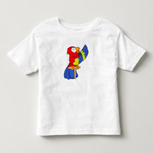 Parrot as Singer with Microphone Toddler T-shirt