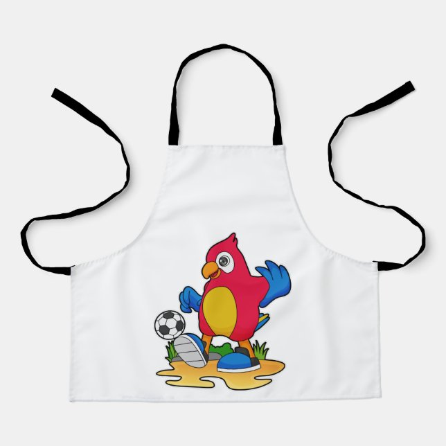 Parrot as Soccer player with Soccer Apron (Front)
