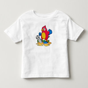 Parrot as Soccer player with Soccer Toddler T-shirt