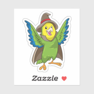Parrot as Wizard with Hat