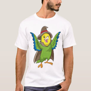 Parrot as Wizard with Hat T-Shirt