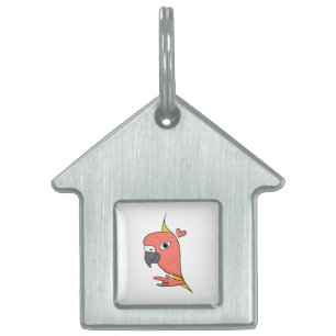 Parrot ASL I Love You – Deaf Culture Design Pet ID Tag