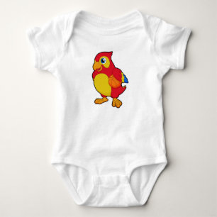 Parrot at Basketball Sports Baby Bodysuit
