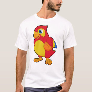 Parrot at Basketball Sports T-Shirt