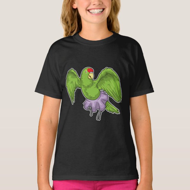 Parrot Ballerina Ballet Dance T-Shirt (Front)