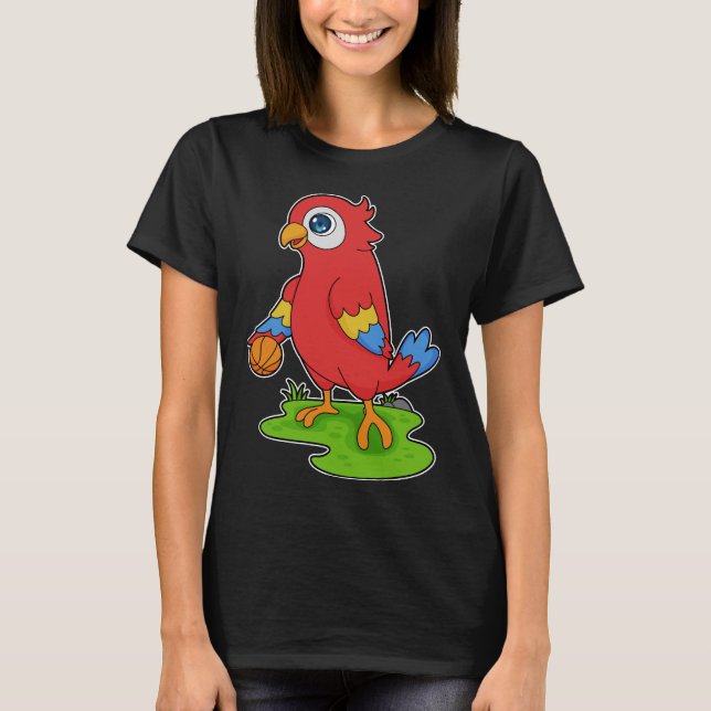 Parrot  Basketball player Basketball T-Shirt (Front)