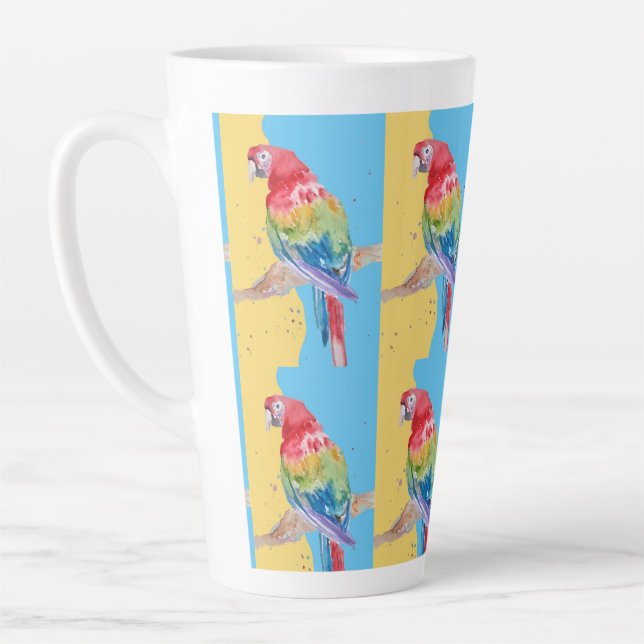 Parrot Bird Enfants Garçons Hommes Pastel Blue Mug (Gauche)