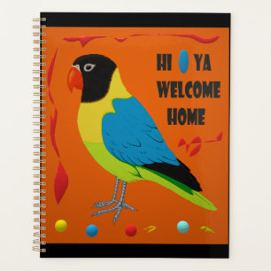 Parrot bird picture perfect art planner