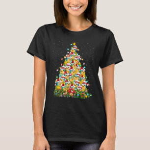Parrot Bird Xmas Lights Santa Parrot Christmas Tr T-Shirt