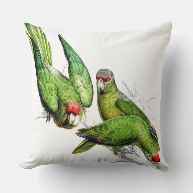 Parrot Birds Wildlife Animals Throw Pillow (Front)
