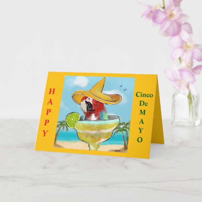 Parrot Card (Orchid)