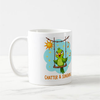 Parrot Chatter & Sunshine Laughter Coffee Mug