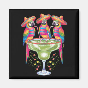 Parrot Cinco De Mayo Funny Drinking Mexican Fiesta Magnet