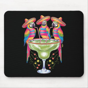 Parrot Cinco De Mayo Funny Drinking Mexican Fiesta Mouse Pad