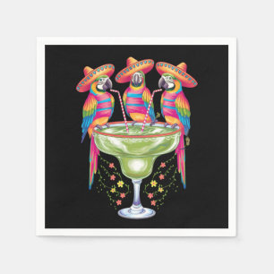 Parrot Cinco De Mayo Funny Drinking Mexican Fiesta Napkin