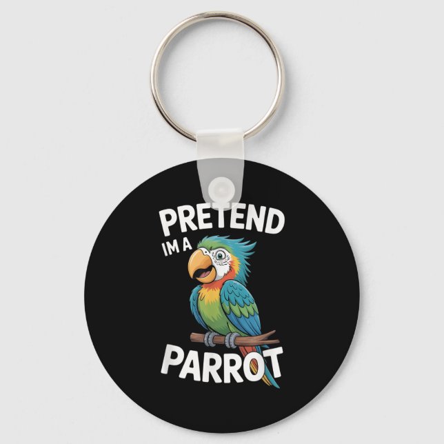 Parrot Costume  Keychain (Front)