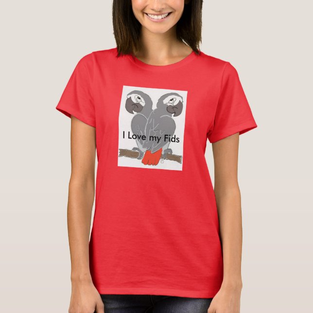 Parrot designer T Shirt (Front)
