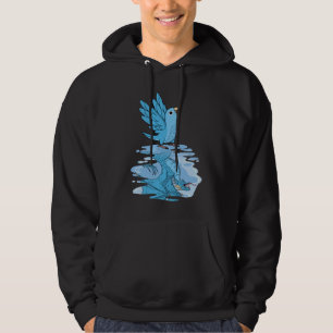 Parrot & Dragon Reflection I Blue Parrotlet Hoodie