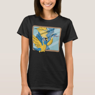 Parrot & Dragon Reflection I Blue throated Macaw   T-Shirt