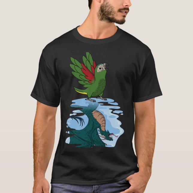 Parrot & Dragon Reflection I Hahns Macaw  2 T-Shirt (Front)