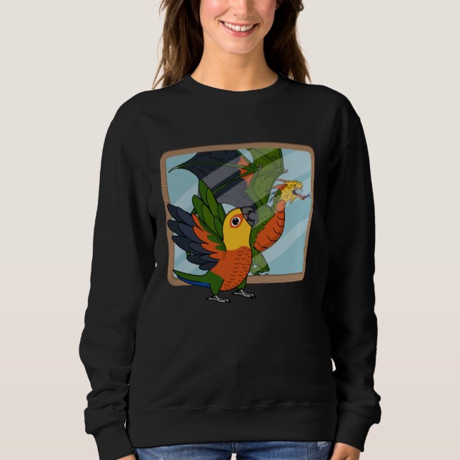 Parrot & Dragon Reflection I Jenday Conure  1 Sweatshirt (Front)
