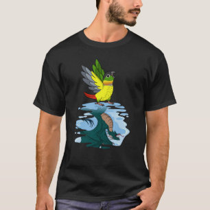 Parrot & Dragon Reflection I Yellow sided Green Ch T-Shirt