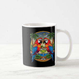 Parrot Drinking Margarita Summer Women Bird Lover Coffee Mug