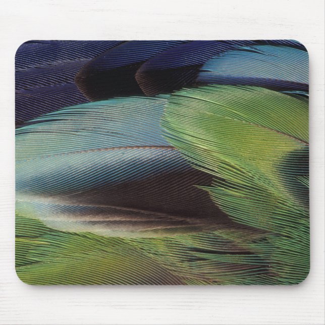 Parrot feather pattern design mouse pad (Front)