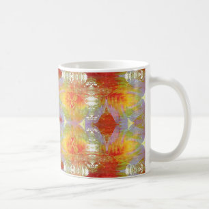 Parrot feathers pattern coffee mug
