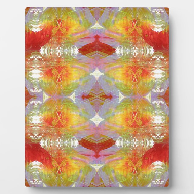 Parrot feathers pattern plaque (Front)