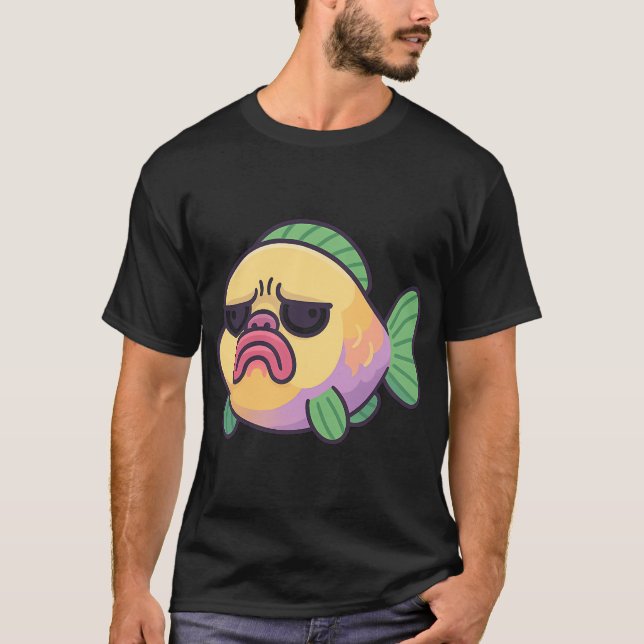 Parrot Fish Meme - Funny T-Shirt (Front)