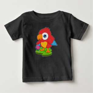 Parrot Flower Baby T-Shirt