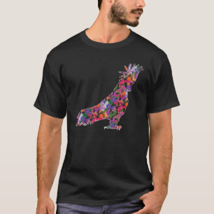 Parrot Flowers Exotic Bird Ara Macaw Cockatoo Zoo  T-Shirt