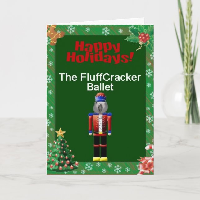 Parrot Fluffcracker Ballet Christmas Cards (Front)