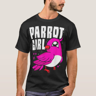 Parrot Girl Animal Pet Parrots Cute T-Shirt